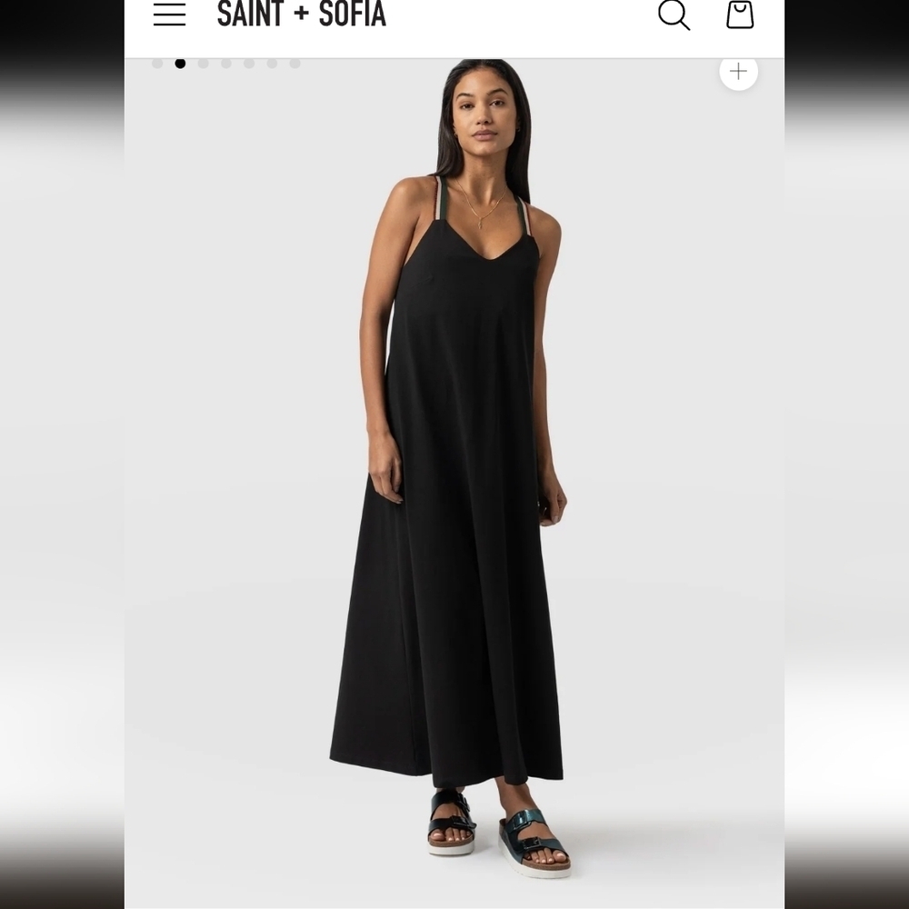 Saint + Sofia Elegant Blue Maxi Dress_14 - Picture 6 of 7